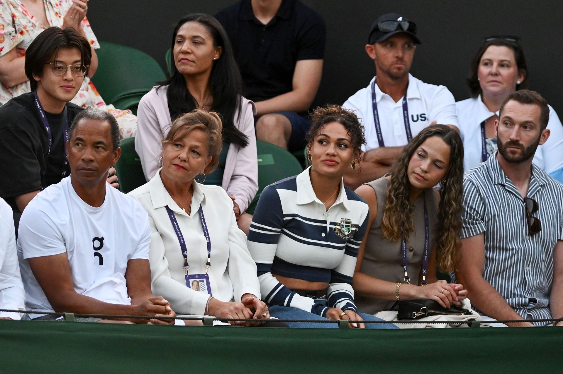 Trinity Rodman and Bryan Shelton (L) at Wimbledon 2025 - Source: Getty